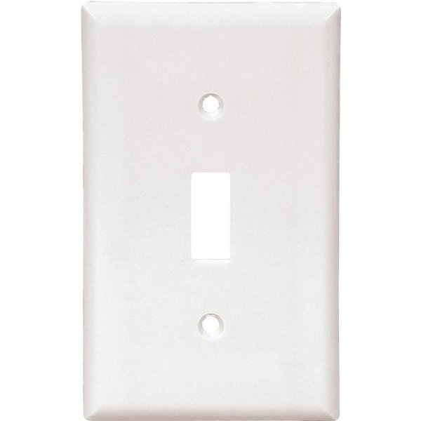 Eaton Wiring Devices 2134W Wallplate, 412 in L, 234 in W, 1 Gang, Thermoset, White, HighGloss 2134W-10-L